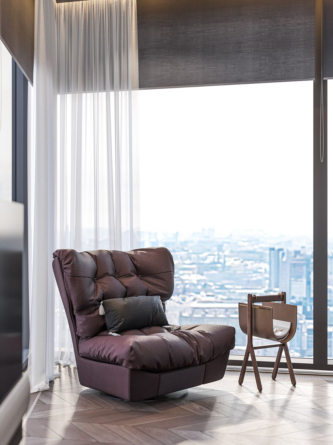 Capital Towers. 250 м². Ваш личный музей Зорикто Доржиева. Дизайн «под коллекцию» без пафоса. Только вы, бетон, латунь и магический реализм. Проект под ключ.