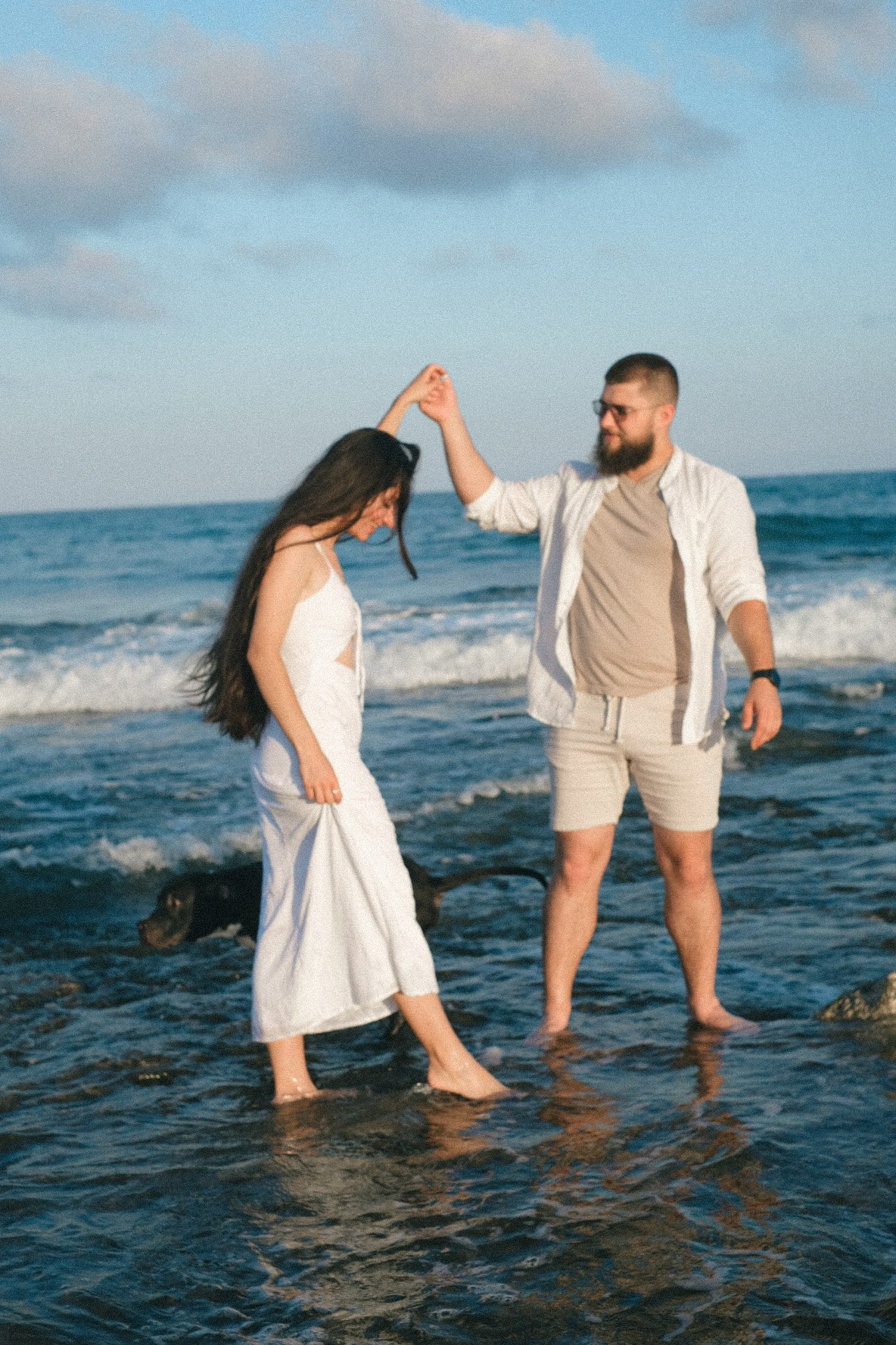 Парная съемка на море. Фотограф Полина Гольдис