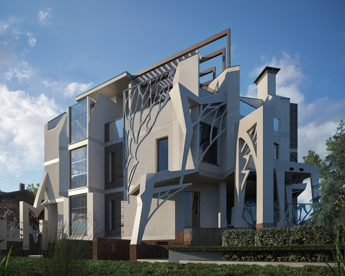 Проект частного дома в современном стиле в Звенигороде