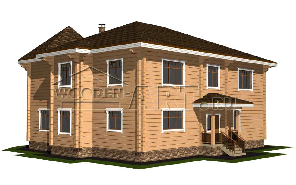 «Амур» 467 кв. м. Проекты деревянных домов