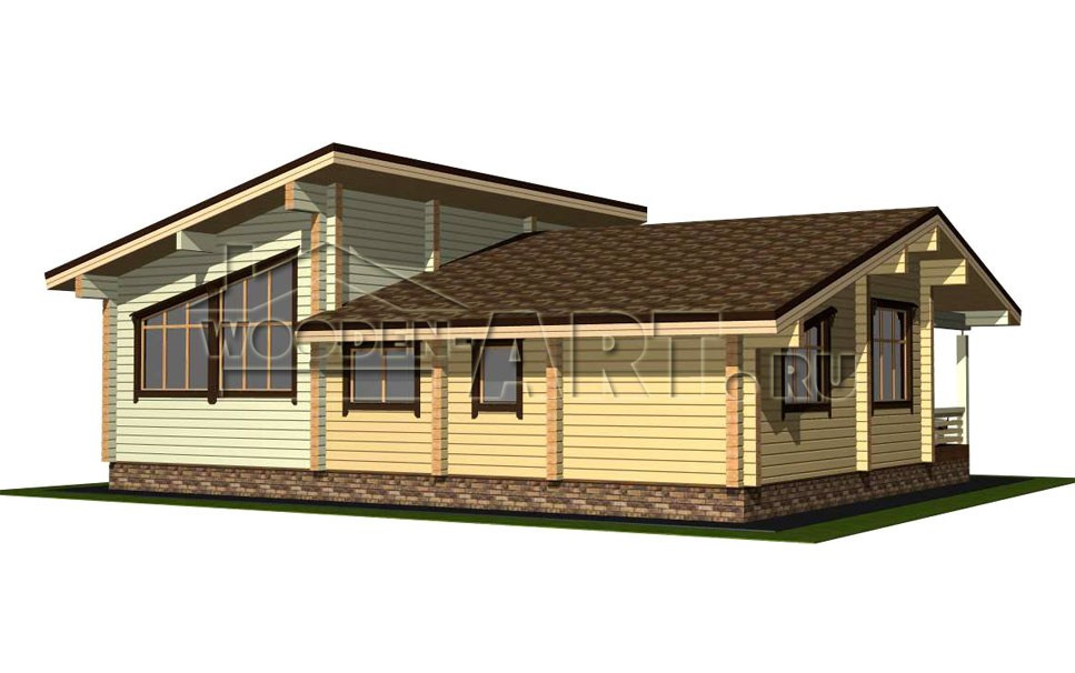 «Рассвет» 145 кв. м. Проекты деревянных домов