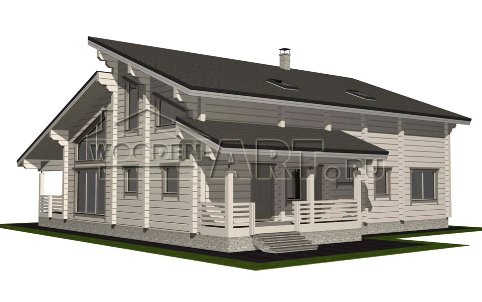 «Красково» 332 кв. м. Проекты деревянных домов