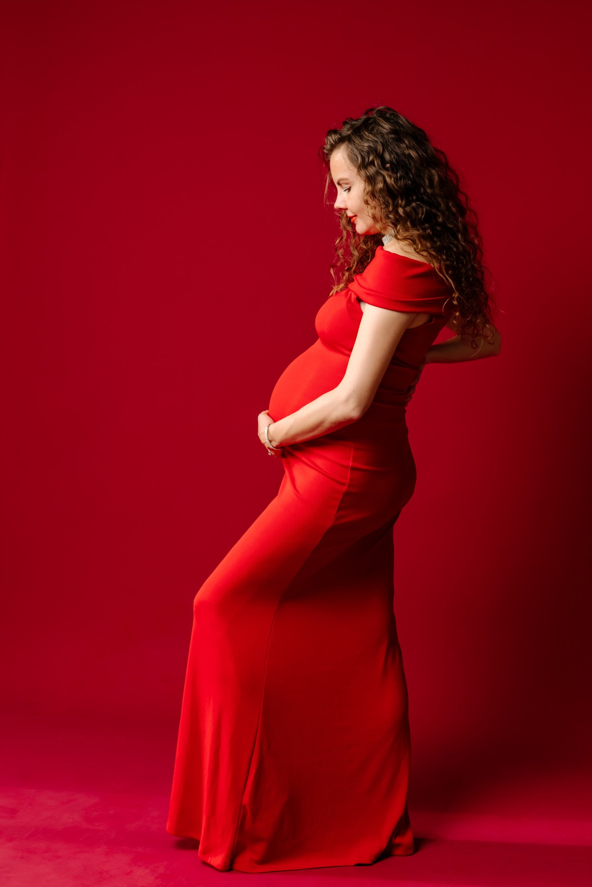 Беременность. В красном. Свадебный и сеейный фотограф в Санкт-Петербурге Елена Худякова