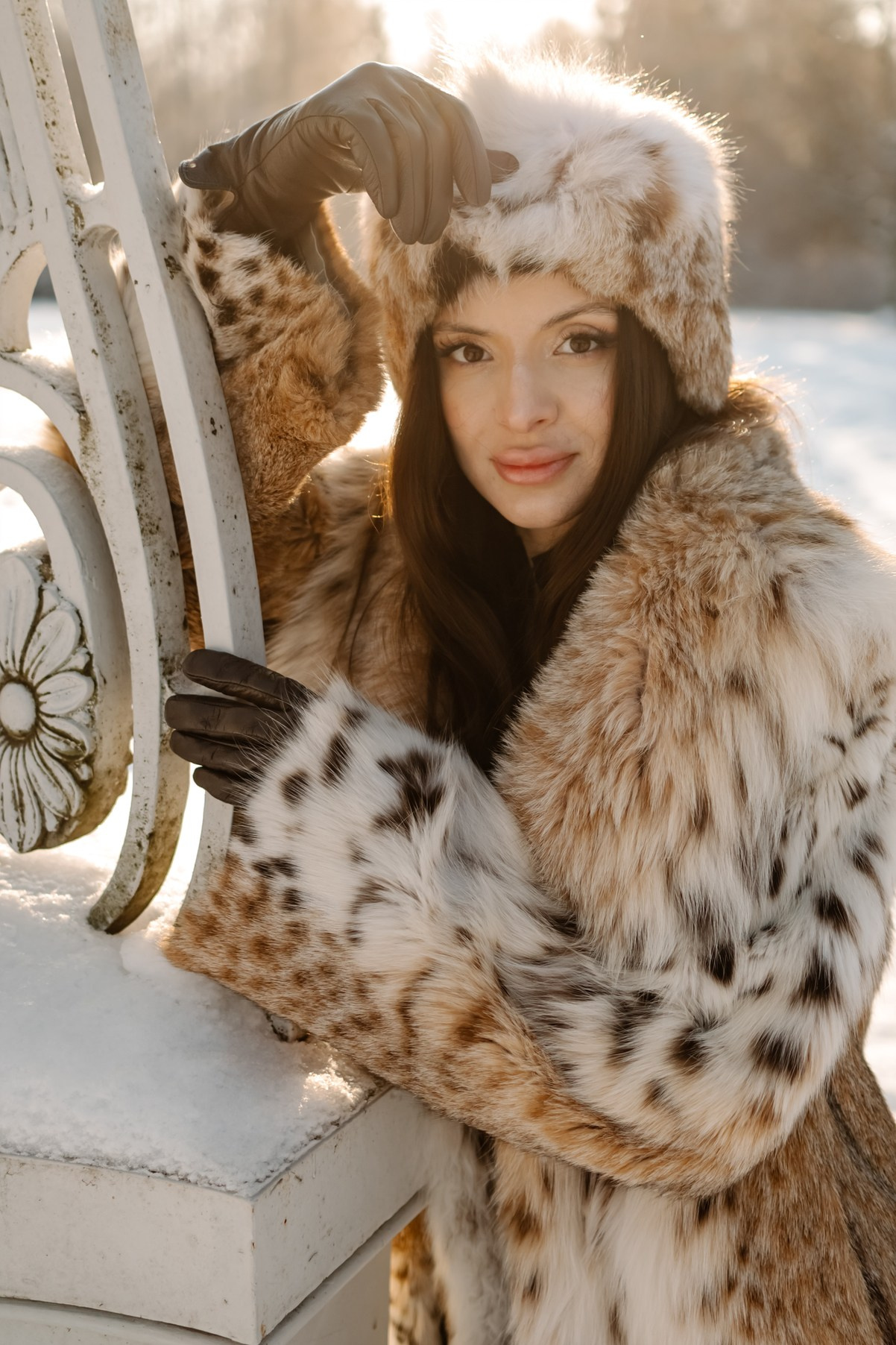 Русская девушка. Зимняя прогулка. Свадебный и семейный фотограф в Санкт-Петербурге Елена Худякова