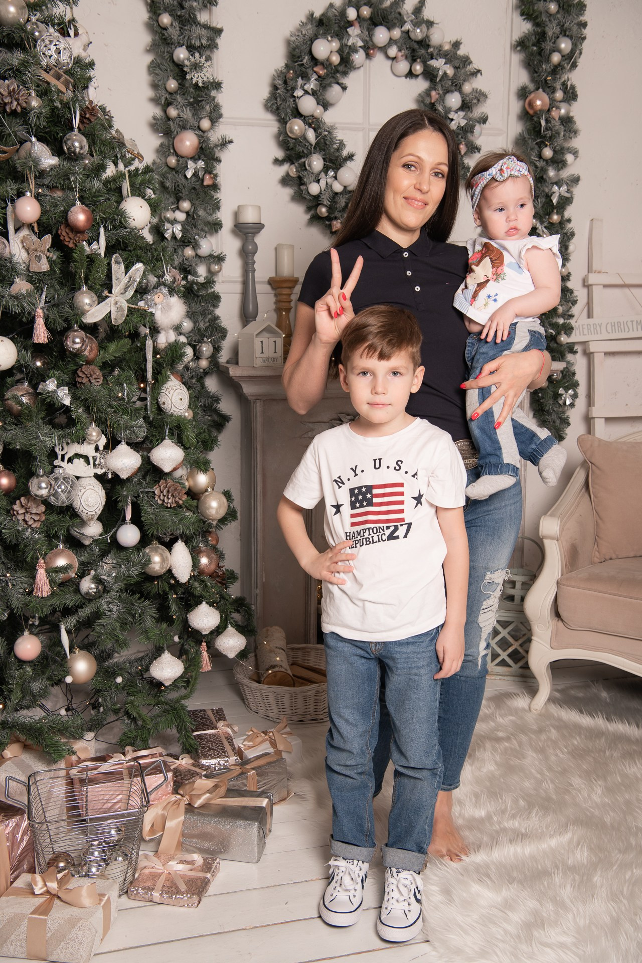 Новогодняя семейная съемка. Фомина Елена Свадебный и семейный фотограф