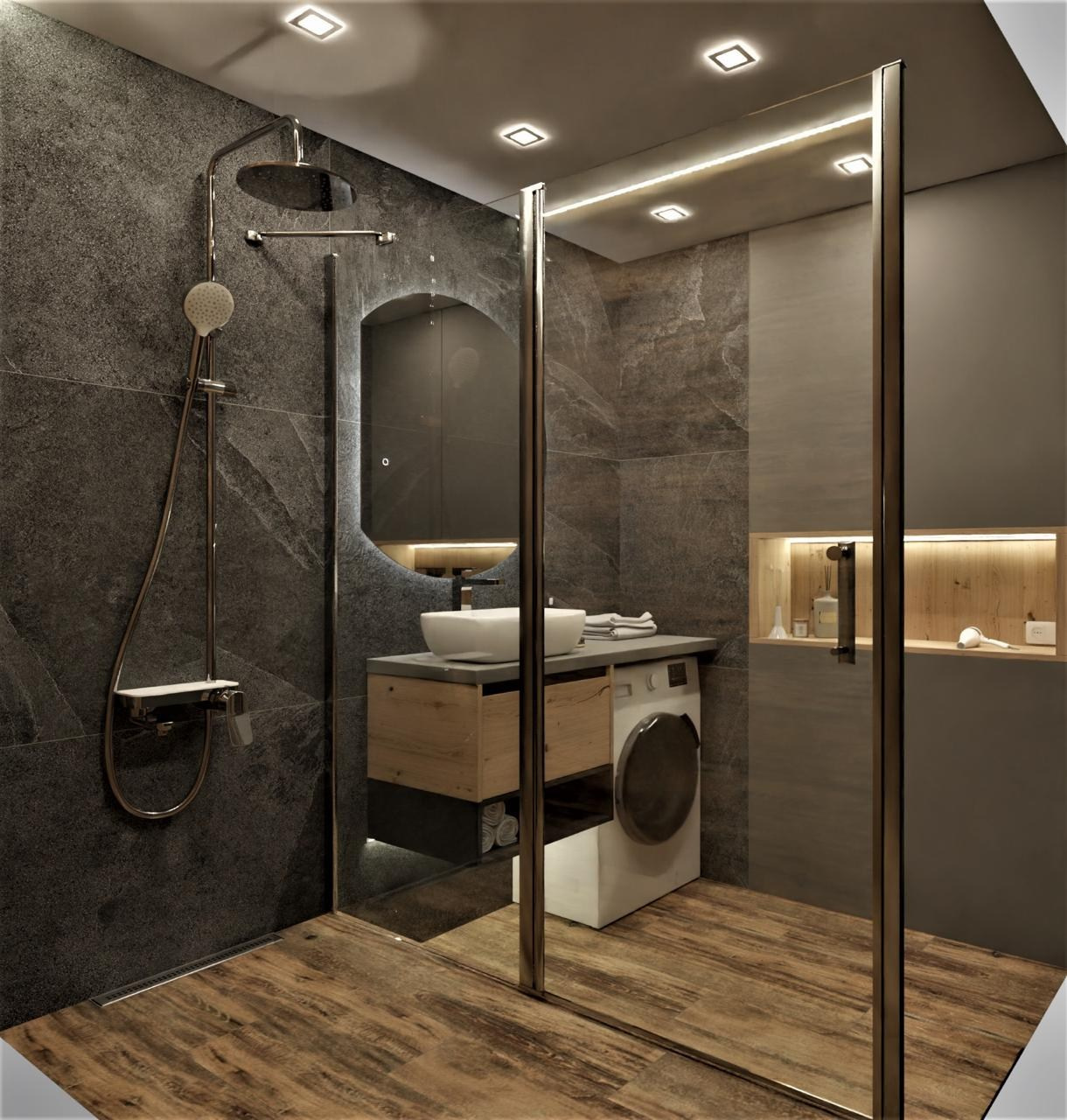 Примеры работ по дизайну ванных нашей студии. Дизайн-интерьера