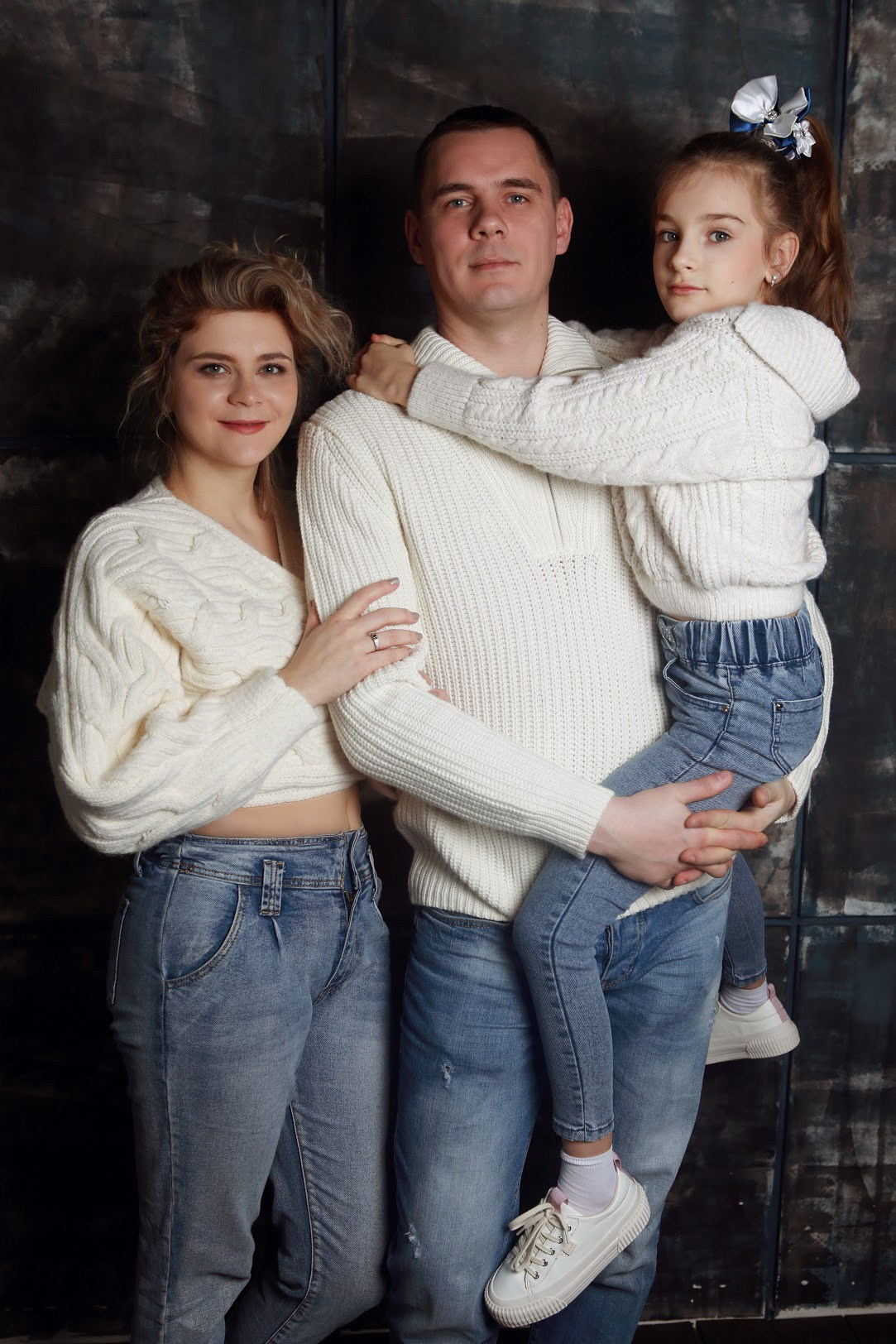 Людмила с мужем и дочкой. Семейный фотограф в Москве и МО Варвара Шаранова