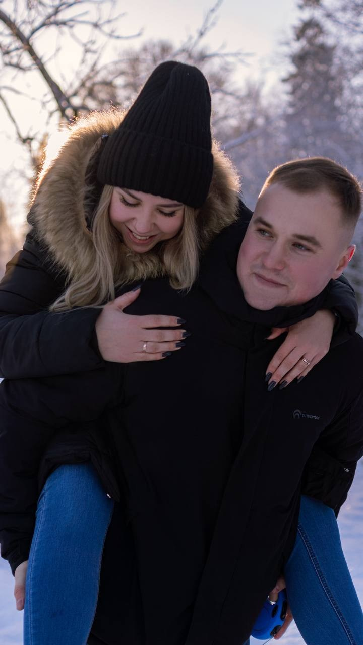 Юля Дима и малыш Оскар