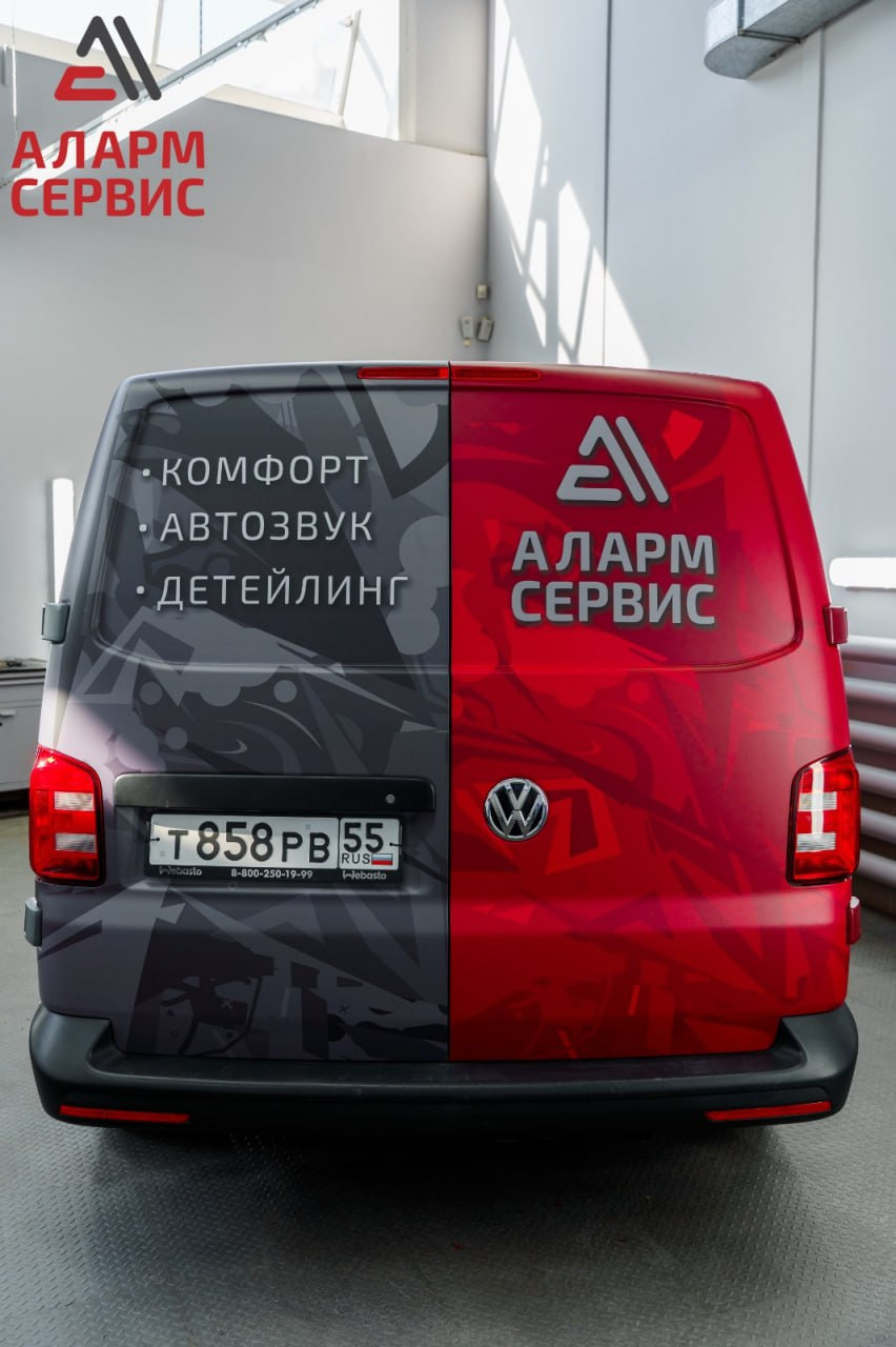 Винилография на VolksWagen Transporter. Студия дизайна и оклейки авто Barmaley Design
