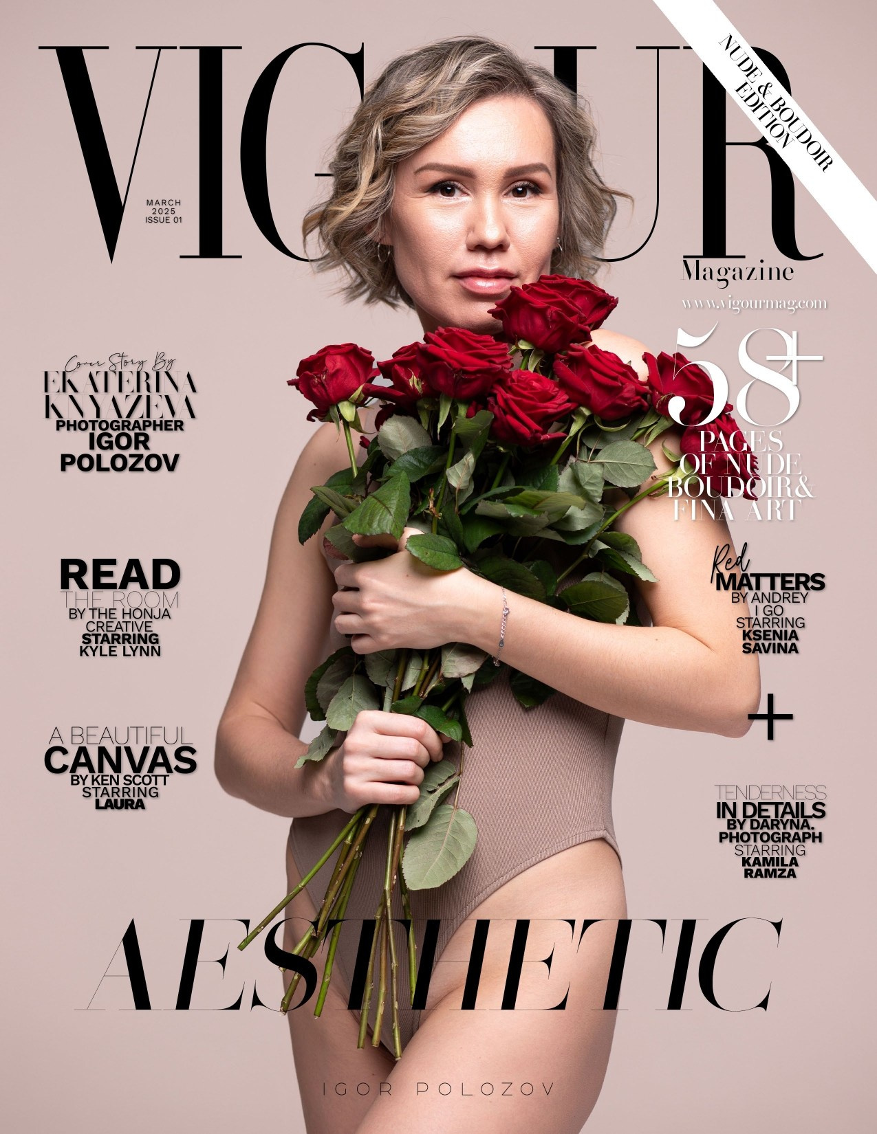 Контент - фотосессия. Публикация в зарубежном журнале VIGOUR Фотограф Полозов. Москва