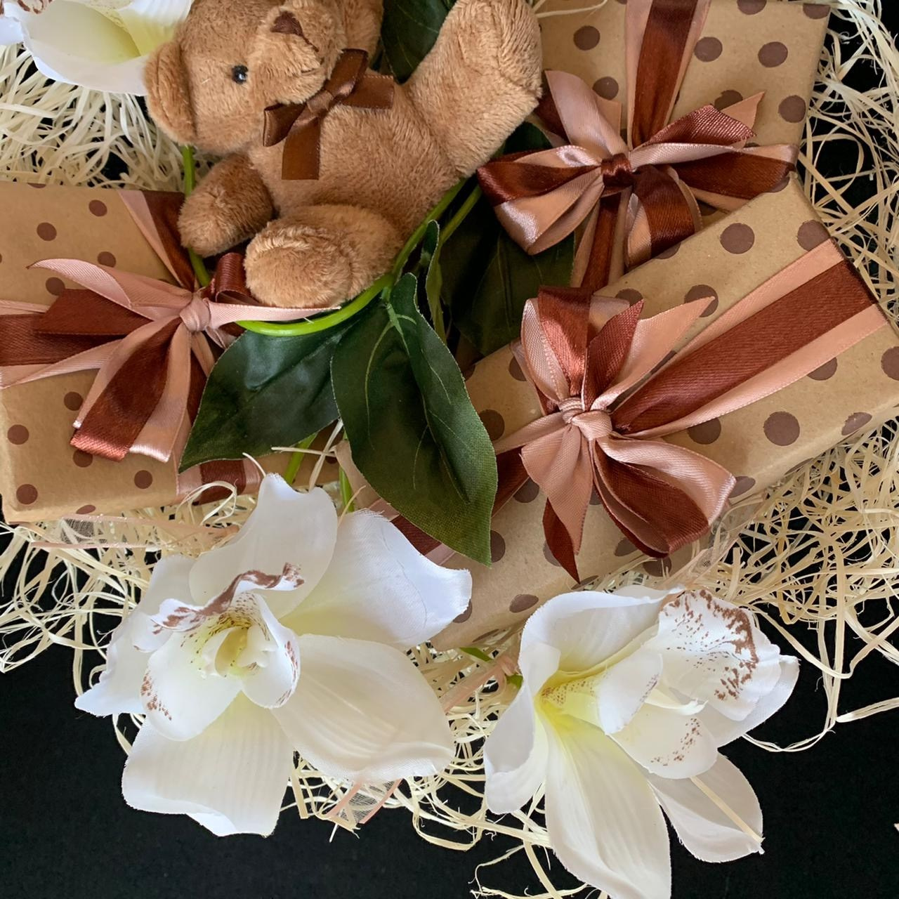 Букет «Мишка». Студия подарочных наборов «Владия»