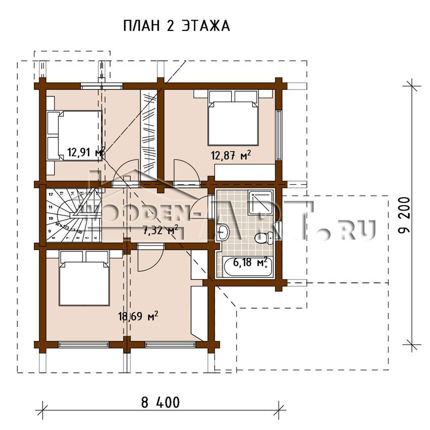 «Бужарово» 162 кв. м. Проекты деревянных домов