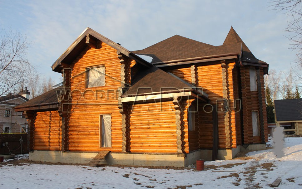 «Замок» 352 кв. м. Проекты деревянных домов