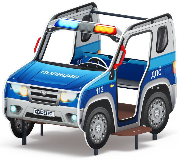 Джип ДПС - Беседка машинка - МФ 10.03.12-11 Габариты (ШхДхВ): 1600x1220x1180 Зона безопасности, мм: 3600х3220