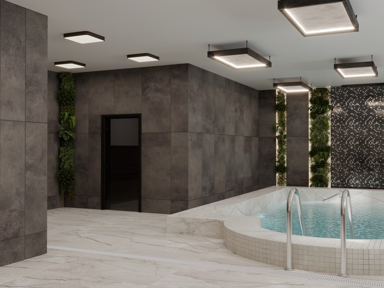 Редизайн зала в сауне «Империя», г. Ангарск, 2021 г. Архитектор — дизайнер Москва