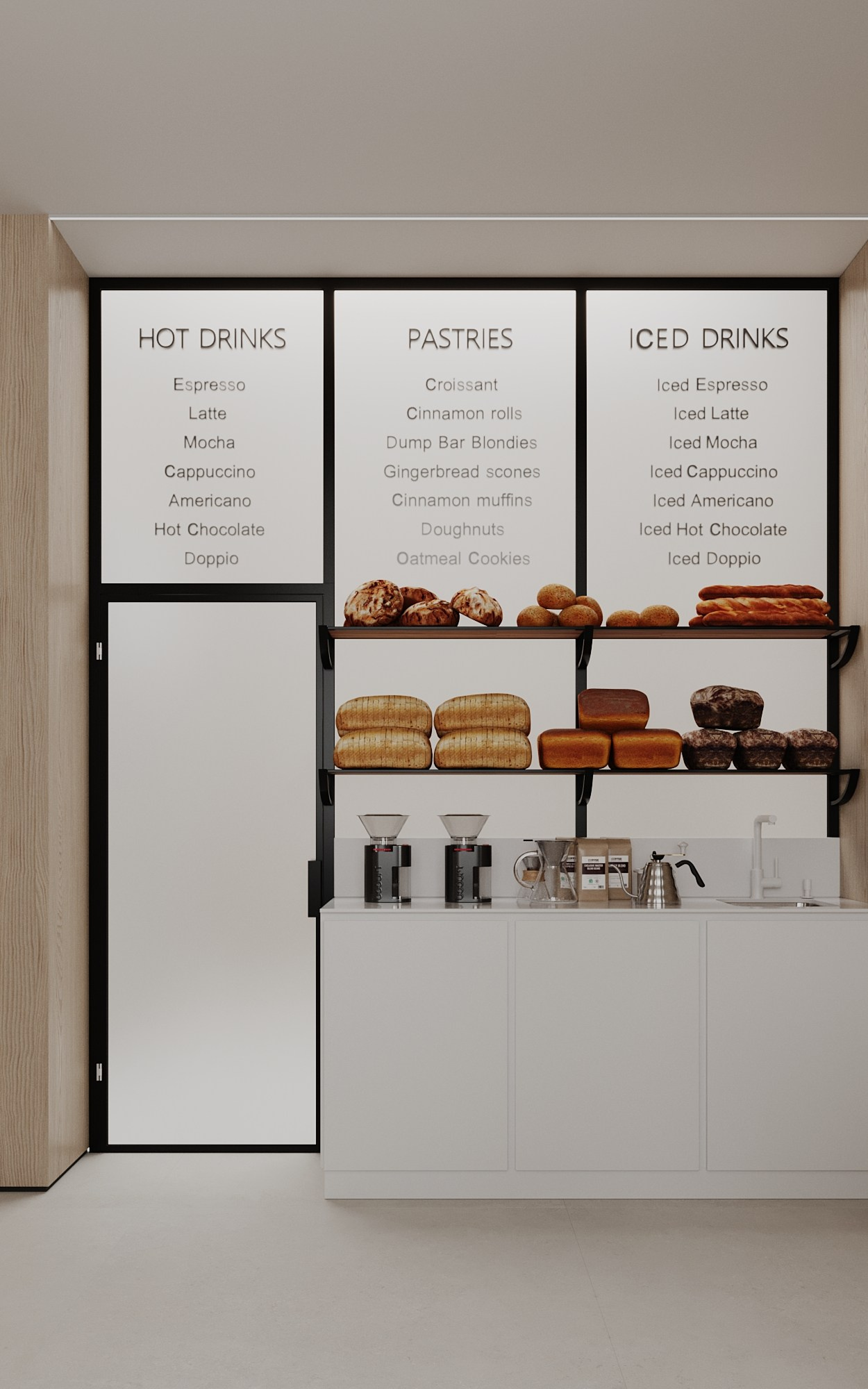 Дизайн проект кафе Скандинавия в Москве. Студия дизайна интерьера в Москве Калараш Александр