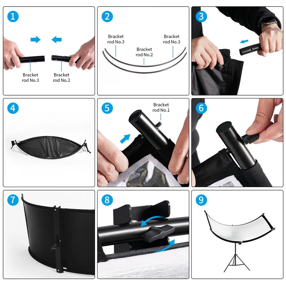 Изогнутый U-образный отражатель 110×45 см, 4 в 1 в аренду в СПб