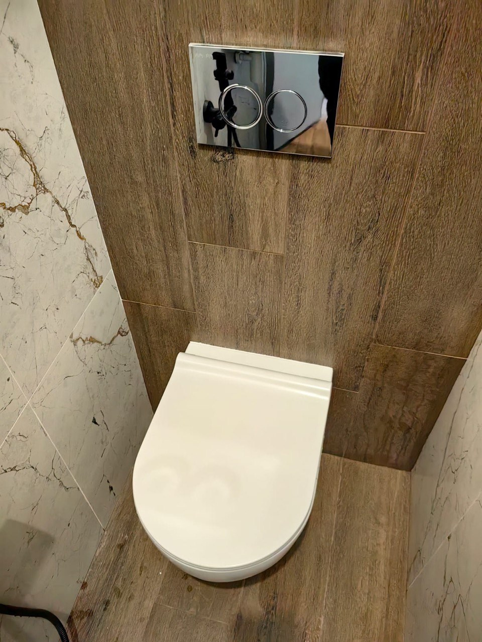 Ванная комната (ул. Фучика д. 78). Ремонт санузла, туалета, ванной под ключ в Казани. Укладка плитки