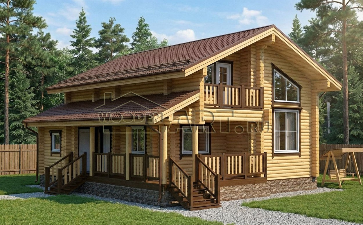 «Павшино» 179 кв. м. Проекты деревянных домов