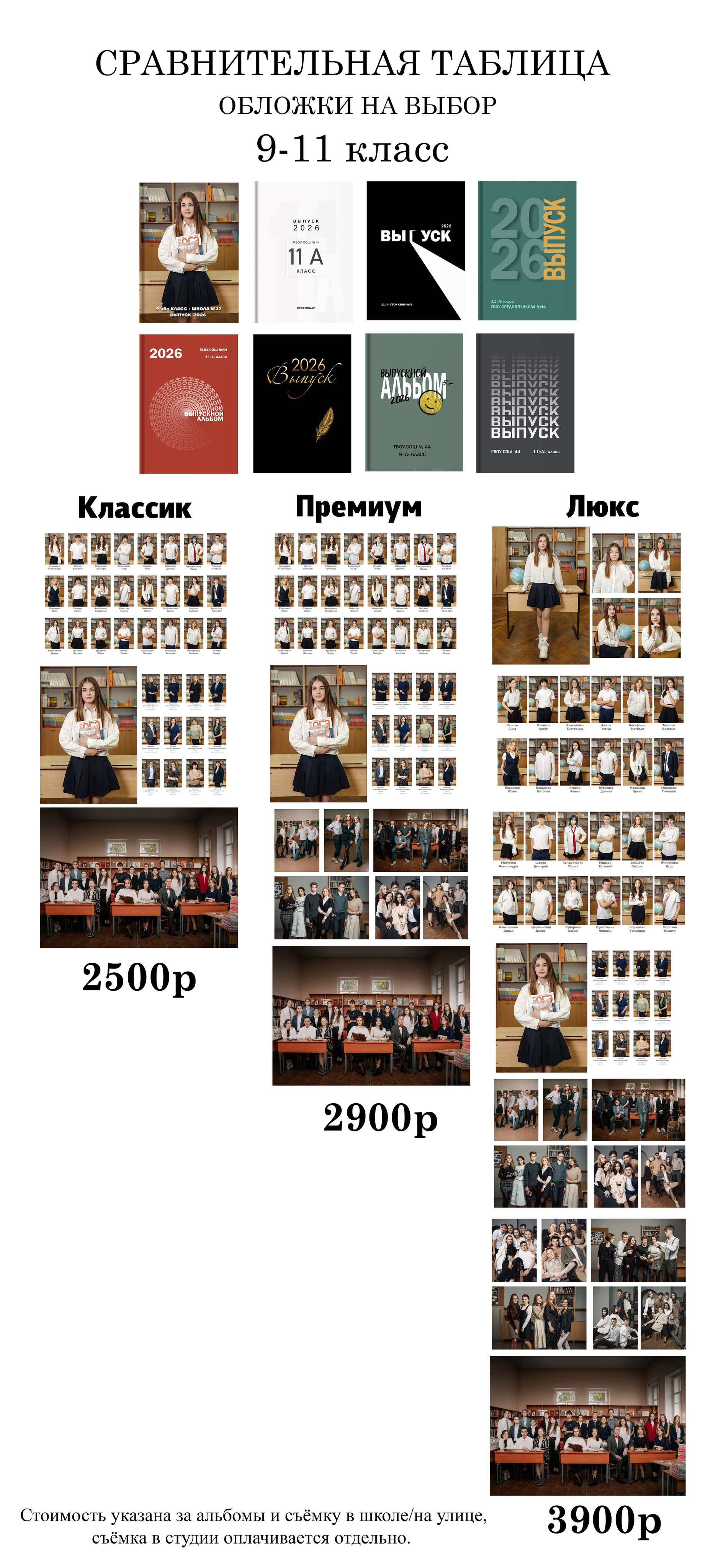 Сравнительная таблица