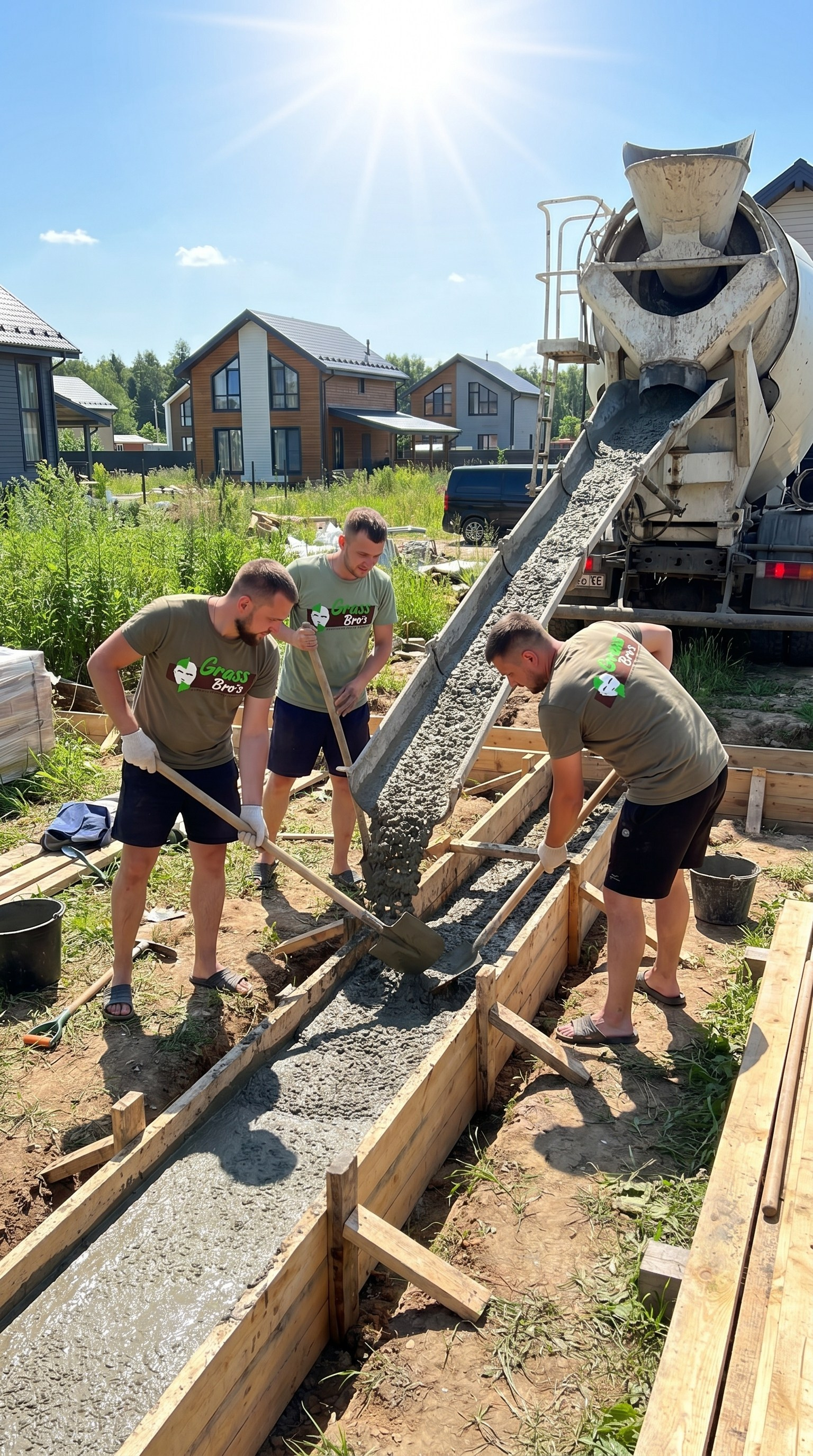 Бетонно-монолитные работы. Все виды ландшафтных и строительных работ