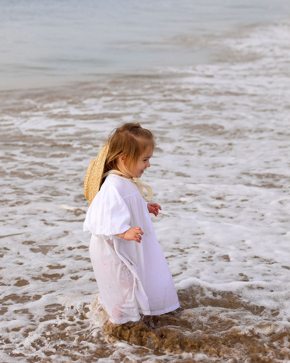 066 Платье с пышными рукавами. Эко-одежда для детей