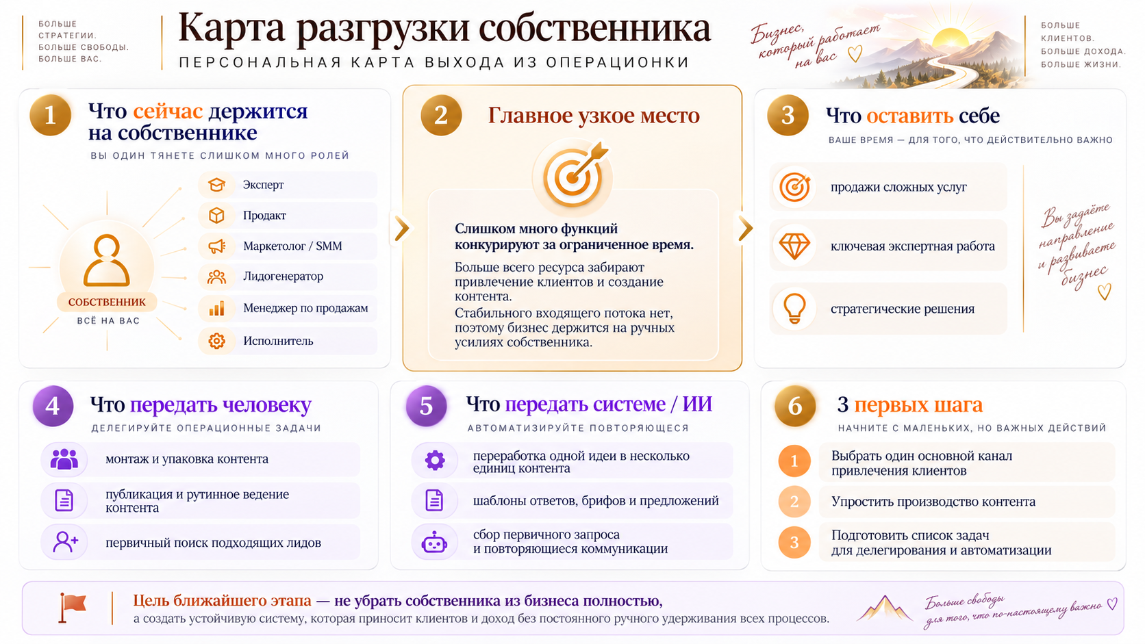 Карта разгрузки собственника. Психологические технологии трансформации бизнеса