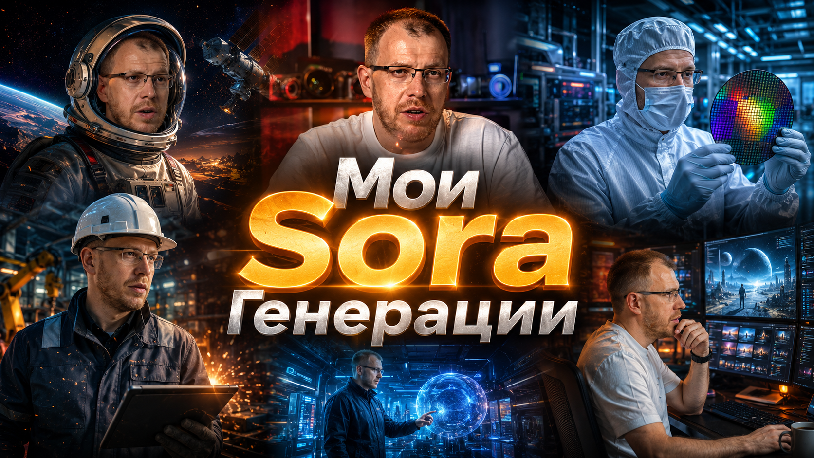 🎬 Я собрал небольшой мини-фильм из своих генераций в Sora