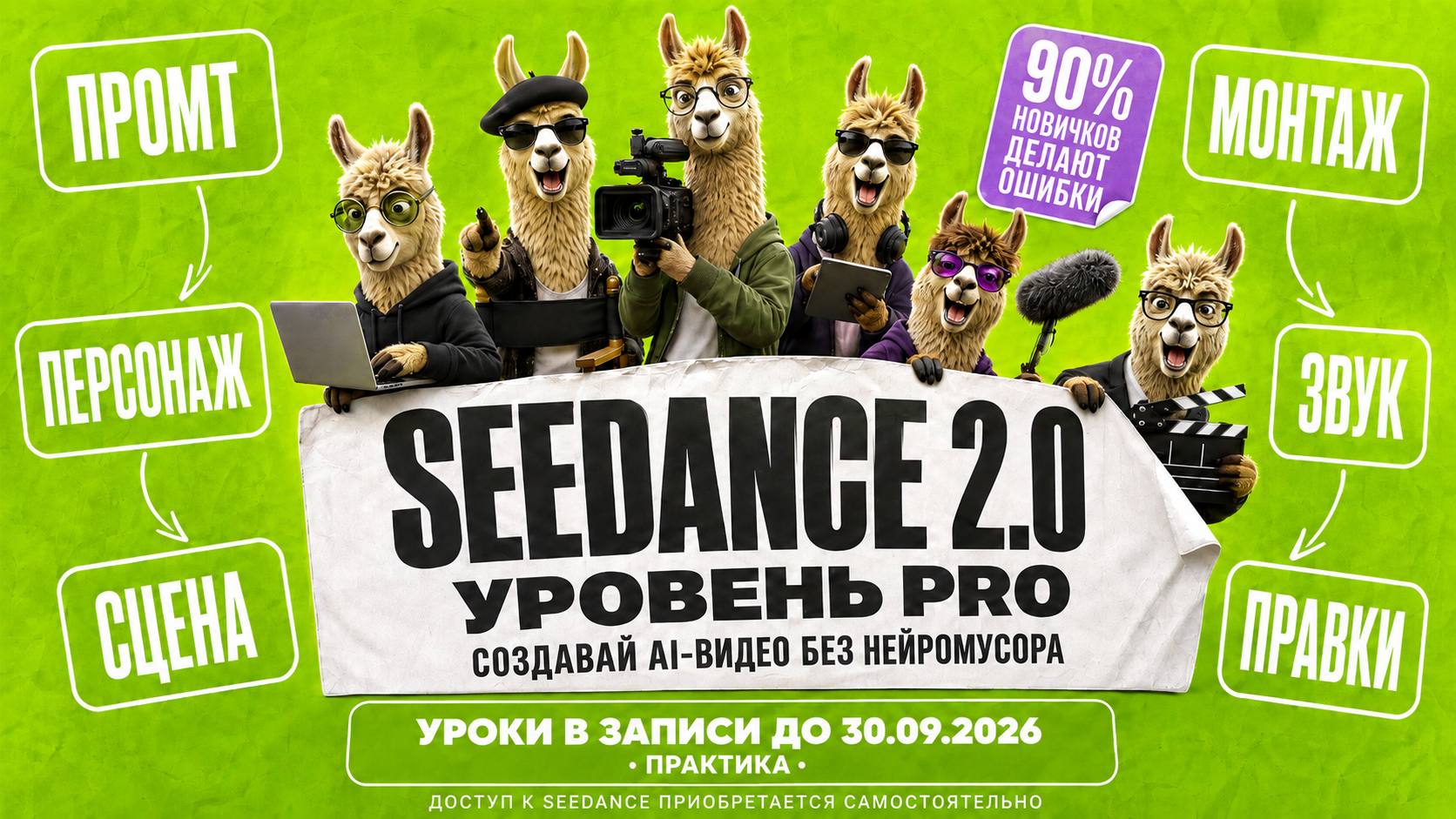 SEEDANCE 2.0 Уровень PRO — обучение созданию AI-видео