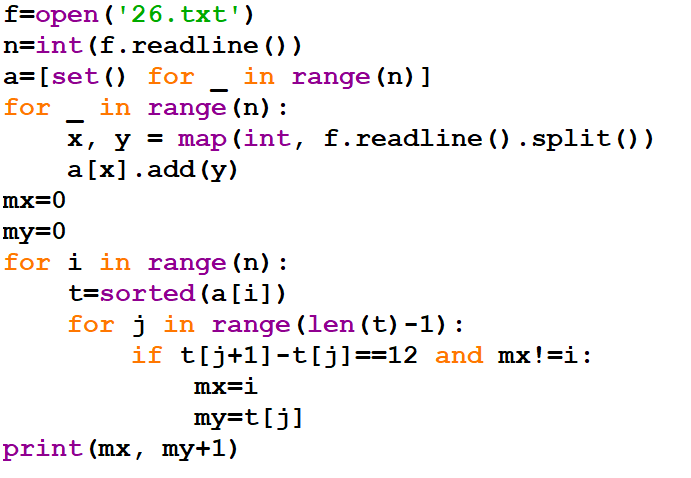 ЕГЭ. Информатика. 26 задание. Зойкин Максим Валерьевич