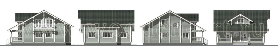 «Покрова» 249 кв. м. Проекты деревянных домов