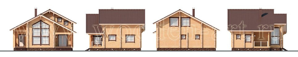 «Солнечный город» 154 кв. м. Проекты деревянных домов