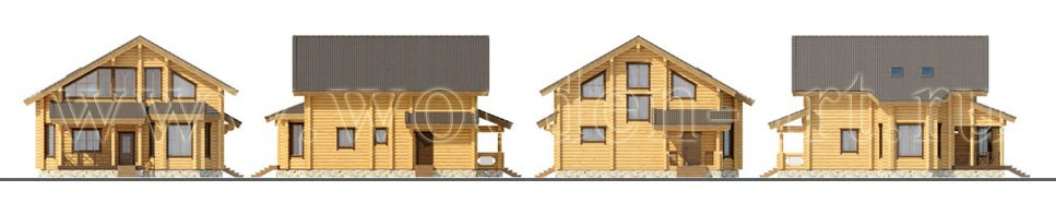 «Белые росы» 266 кв. м. Проекты деревянных домов