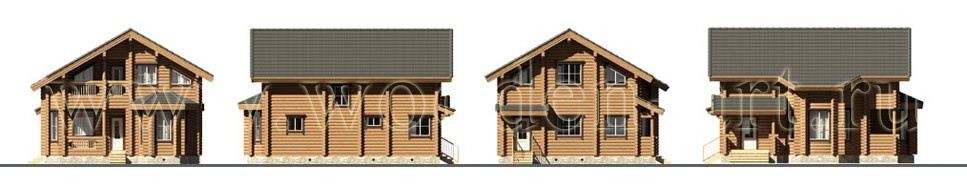 «Ливадия» 179 кв. м. Проекты деревянных домов