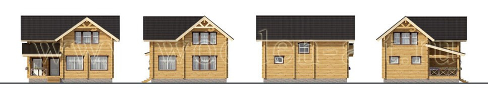 «Некрасово» 165 кв. м. Проекты деревянных домов