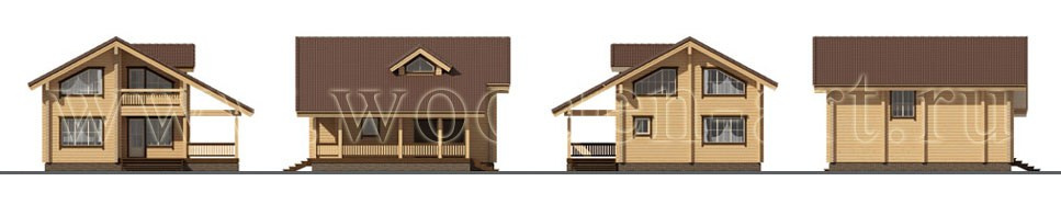 «Никольское» 191 кв. м. Проекты деревянных домов