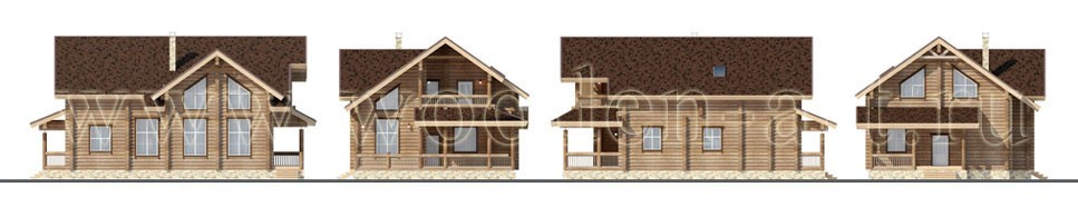 «Борисово» 308 кв. м. Проекты деревянных домов