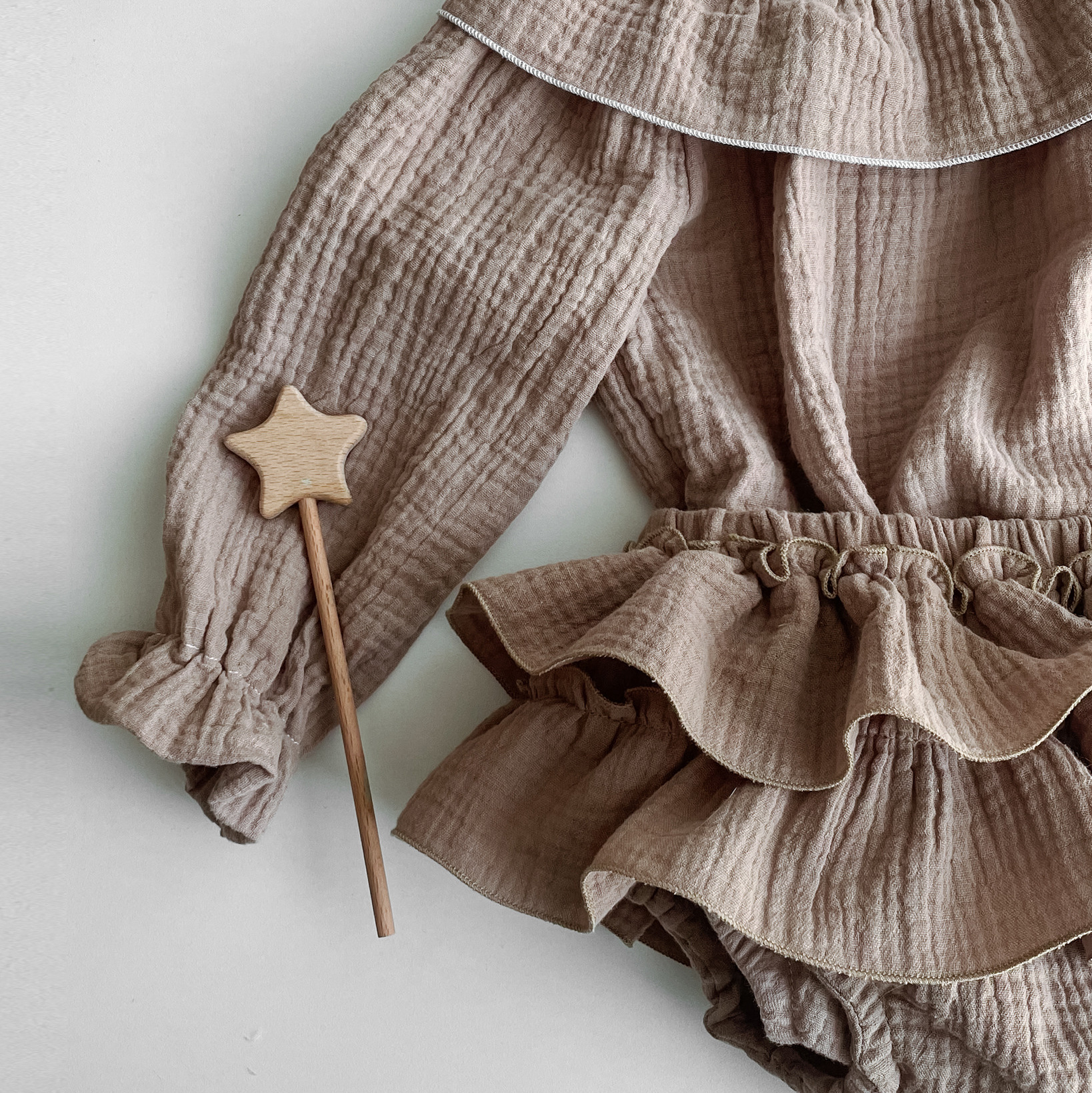 024 Блумеры с воланами. Эко-одежда для детей