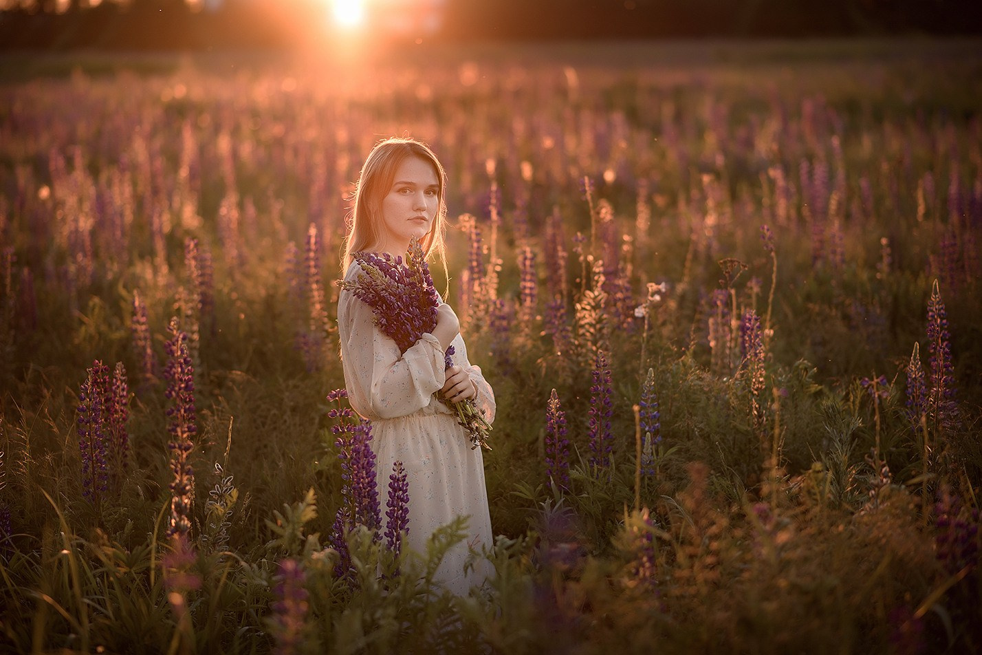 Портретная фотосессия на природе