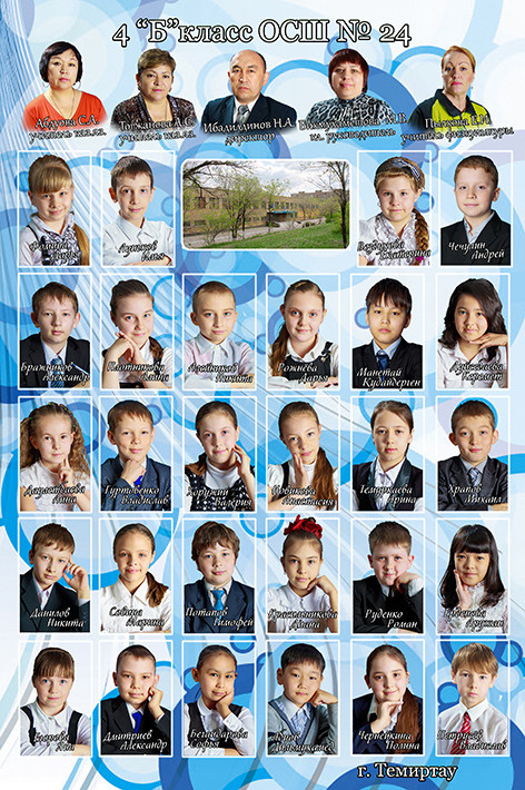 Виньетки, групповые фотографии 1 - 4 класс. Темиртау, Караганда. Фотограф Темиртау, Караганда. Фотограф Наталья Наконечная. Фотостудия «Ай-Би-эН»