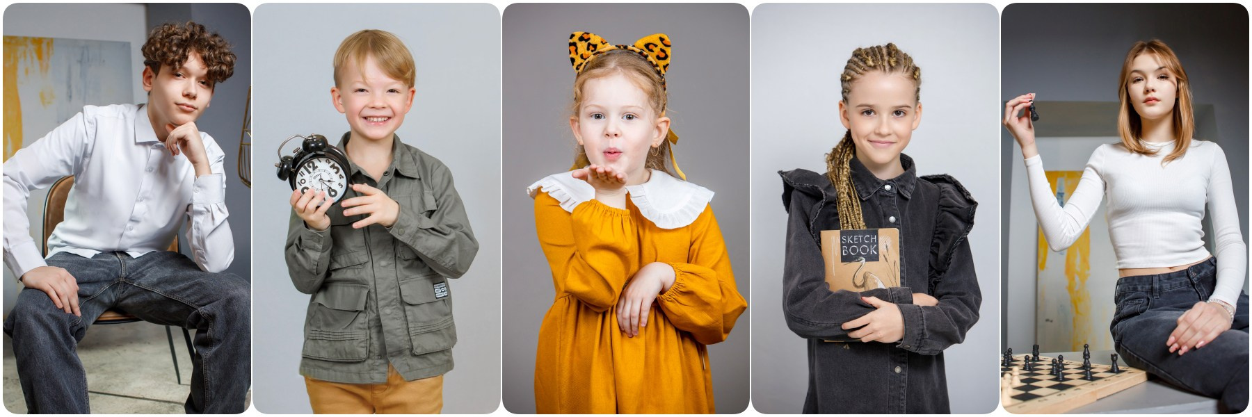 Вадя и Надя — индивидуальные фотоальбомы для детских садов и школ, полный цикл от съёмки до готового альбома