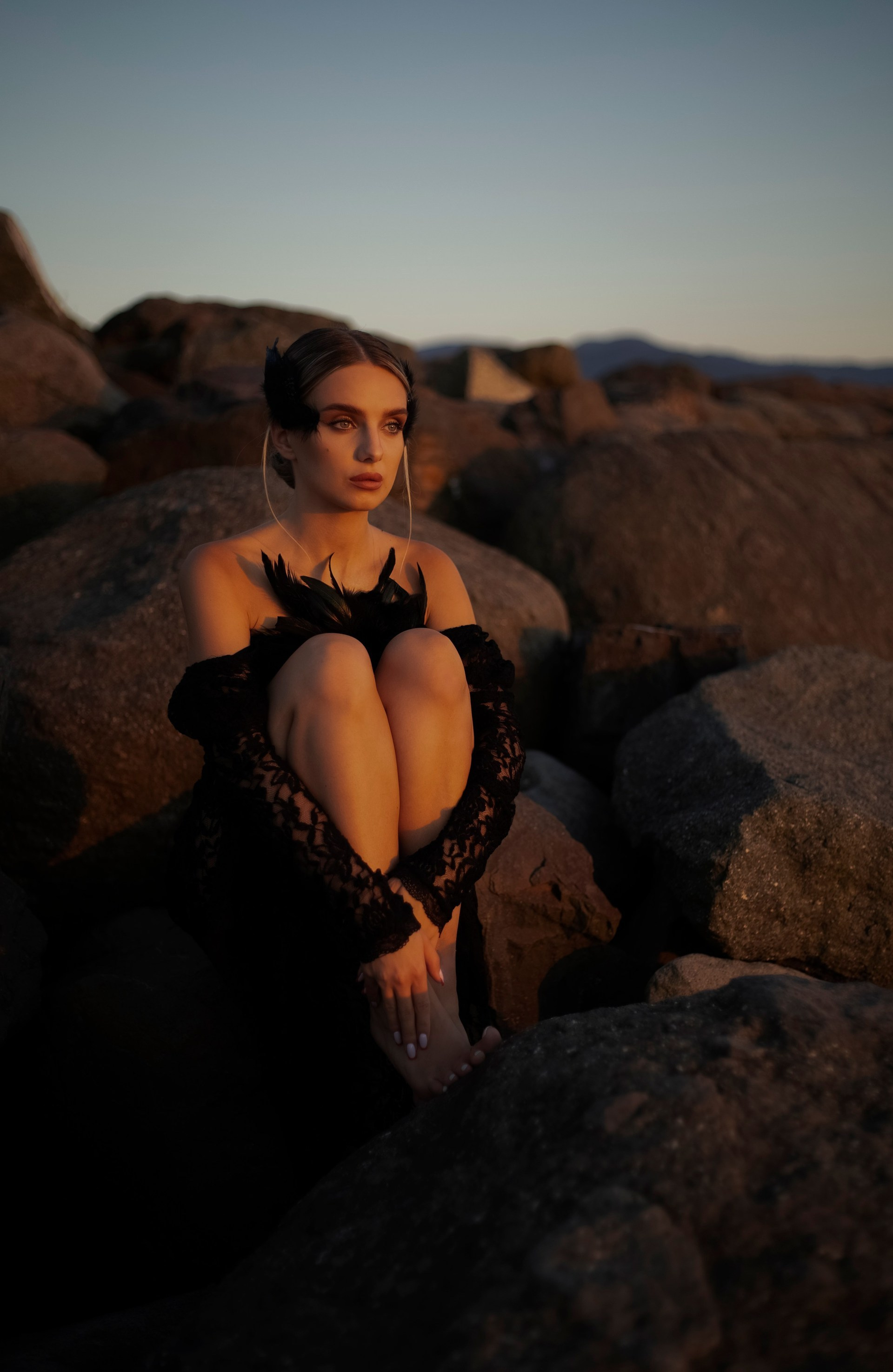 The Black Swan. Art photographer Tatiana Serbina