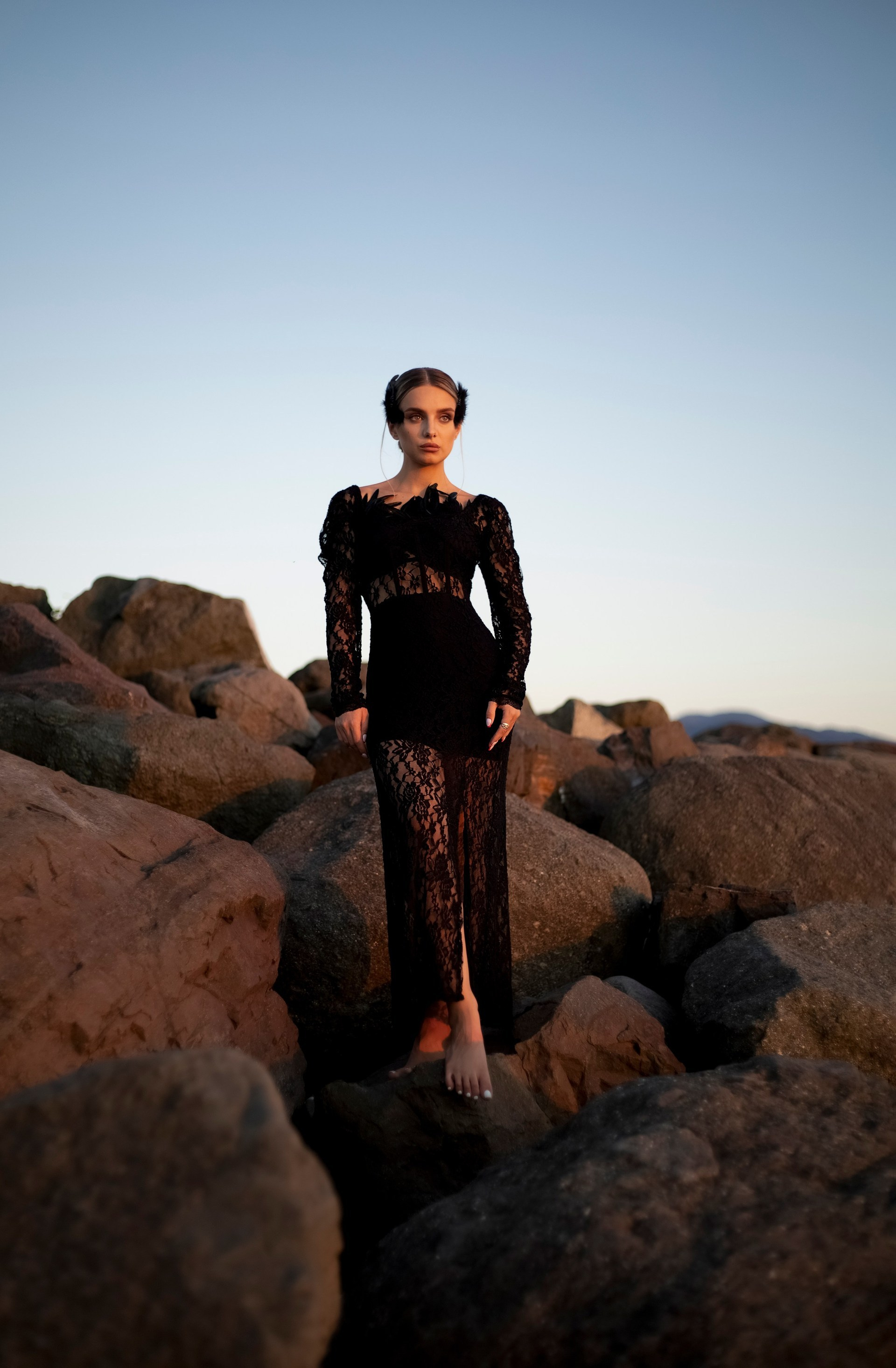 The Black Swan. Art photographer Tatiana Serbina
