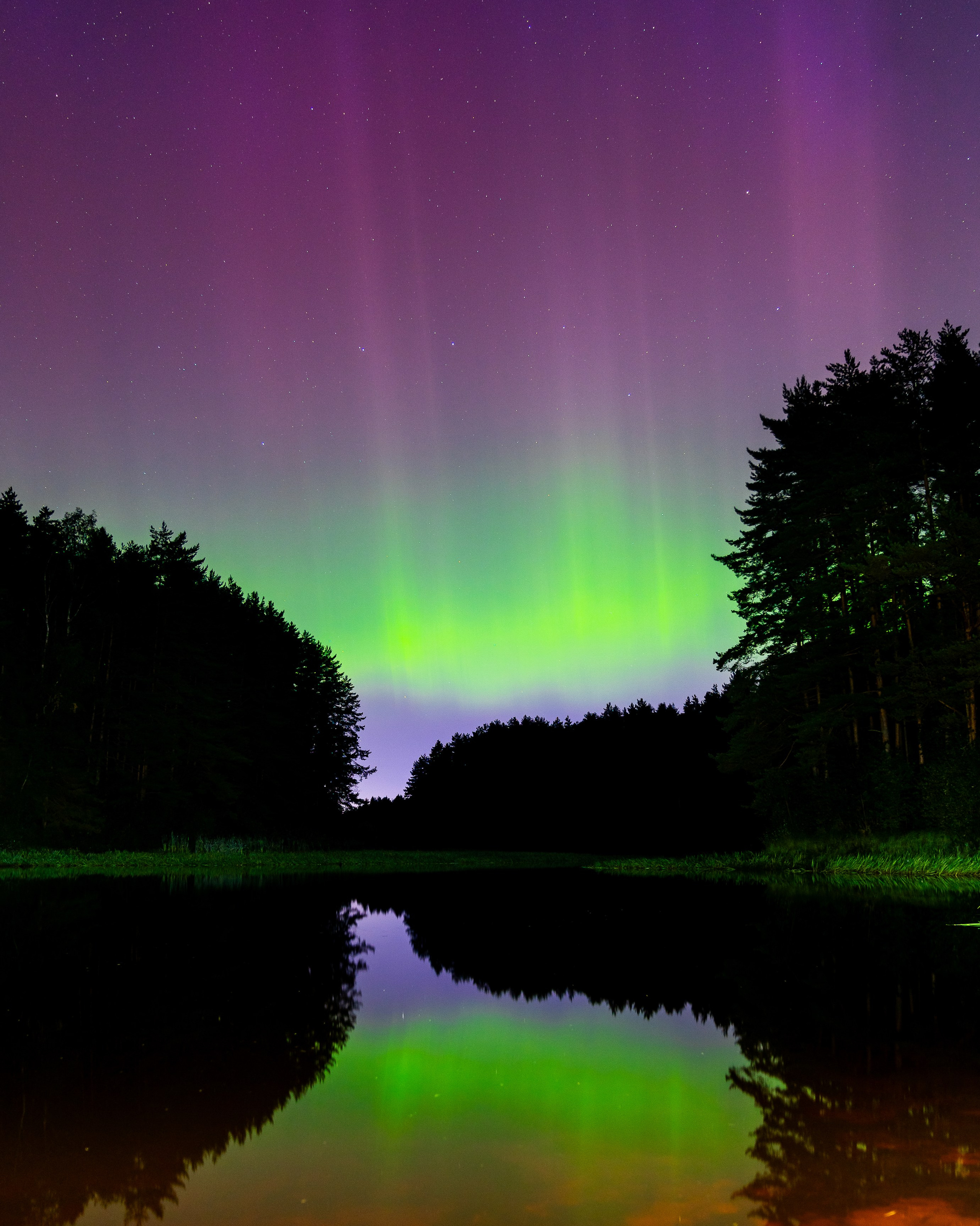 Северное сияние Череповце Вологодской области . Aurora Borealis где смотреть и как снимать. 