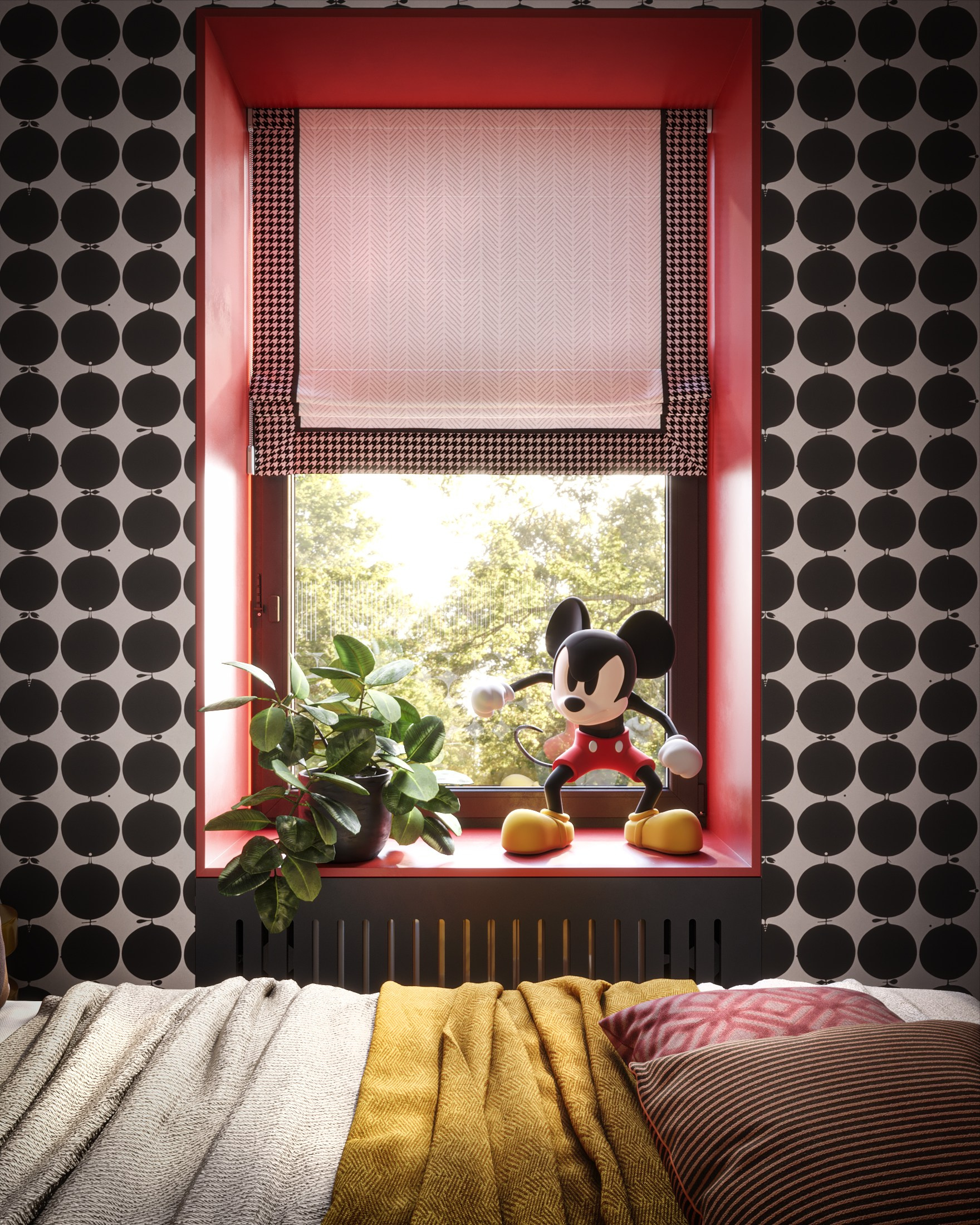 3D visualization of a small apartment for TADstudio. 3D visualization for architects and designers