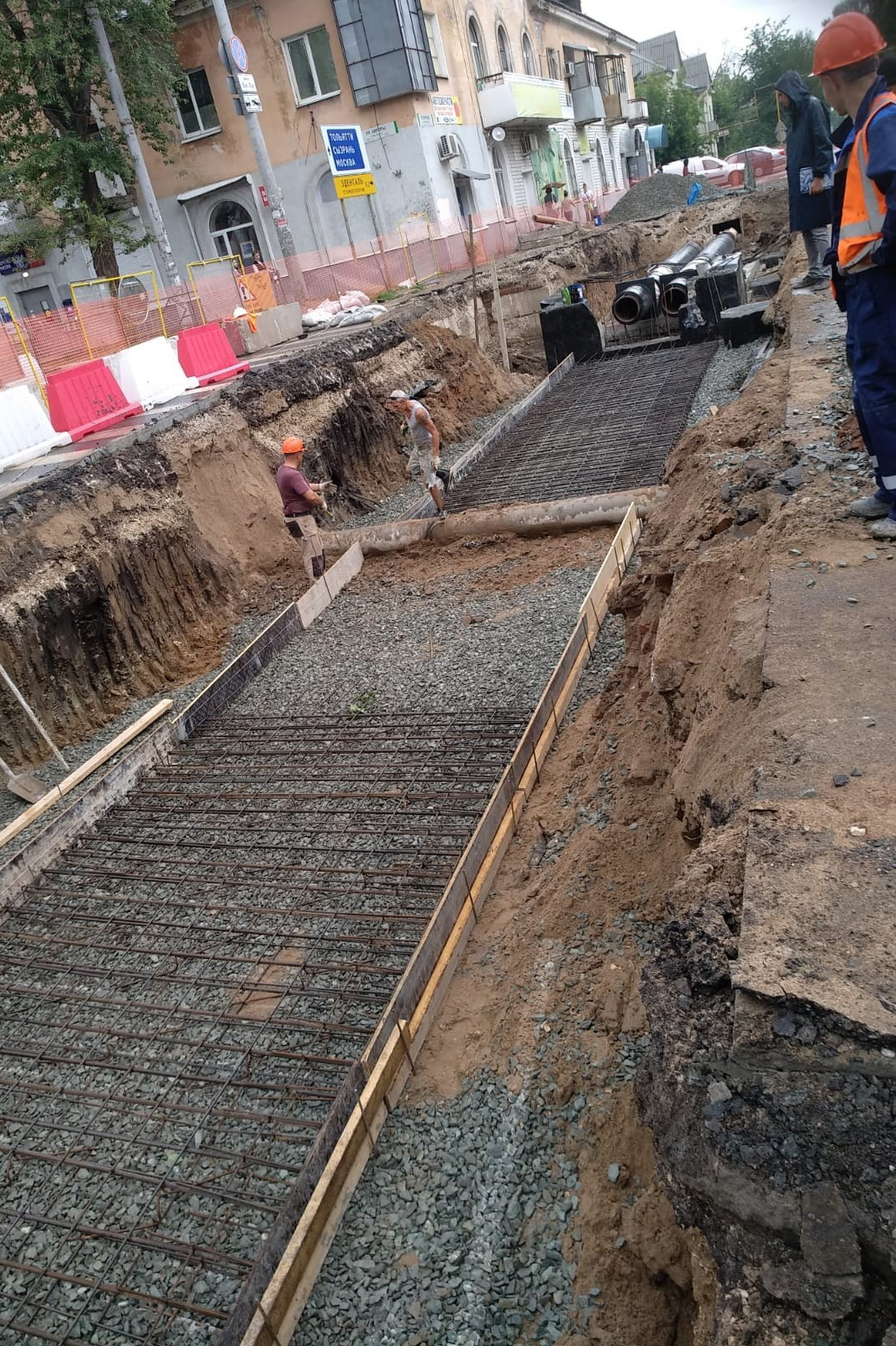 Фотографии рабочего процесса. Монолитное строительство домов в Самаре