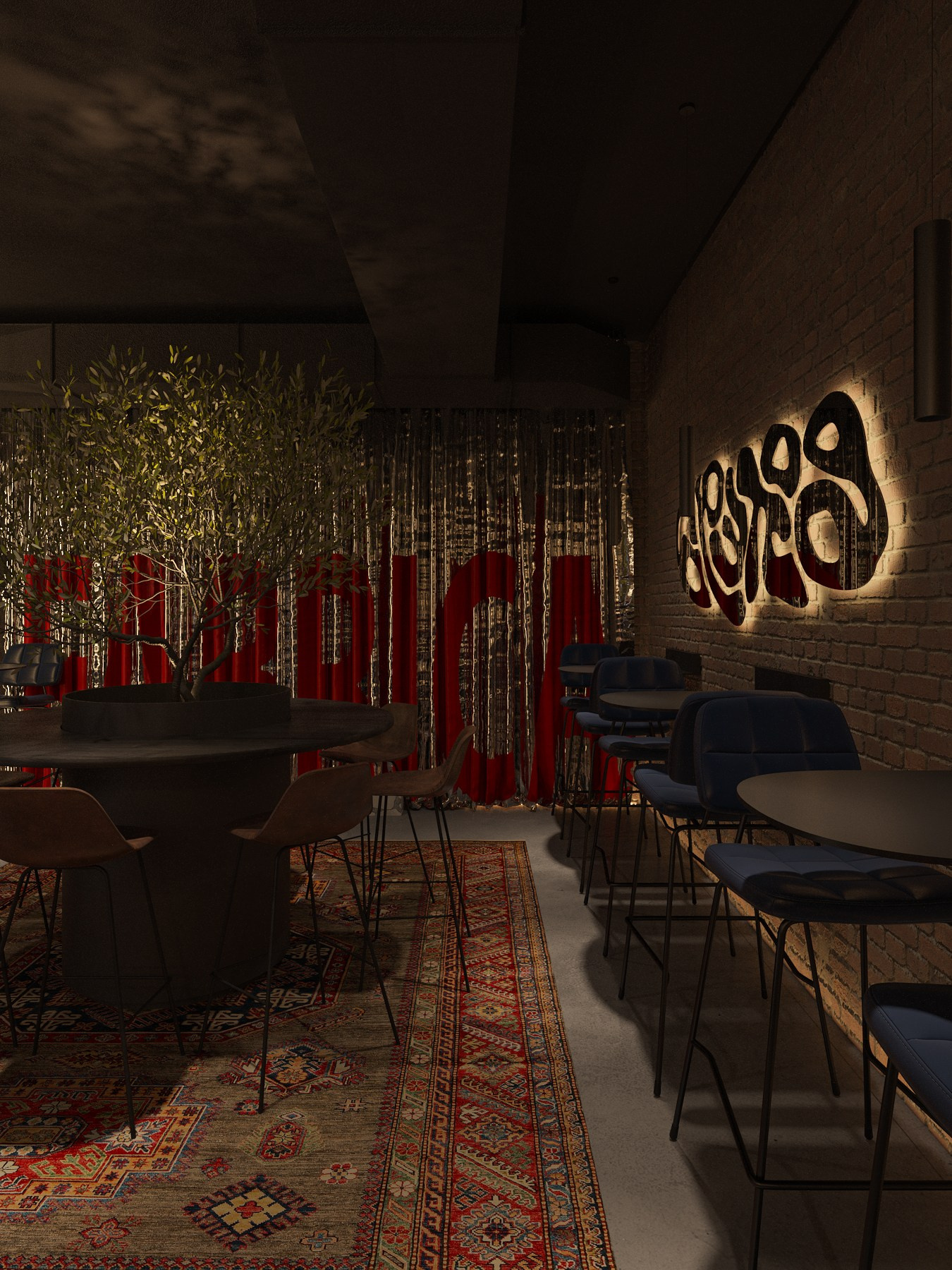 ЦЕХ / пространство для вечеринок на месте старой кондитерской фабрики, 300 м². Rezells Architects — студия дизайна жилых и коммерческих интерьеров