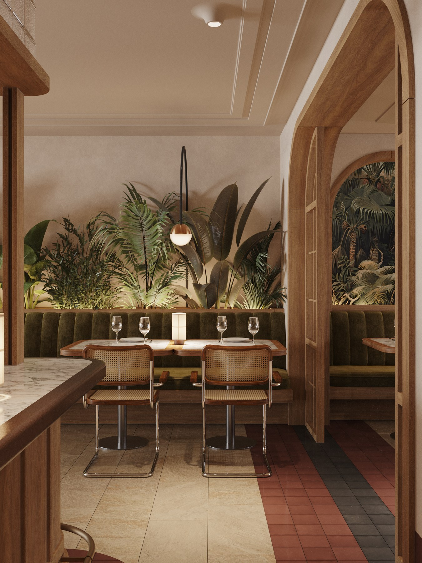 КУРИЦА ИЛИ РЫБА / семейный ресторан, 200 м². Rezells Architects — студия дизайна жилых и коммерческих интерьеров