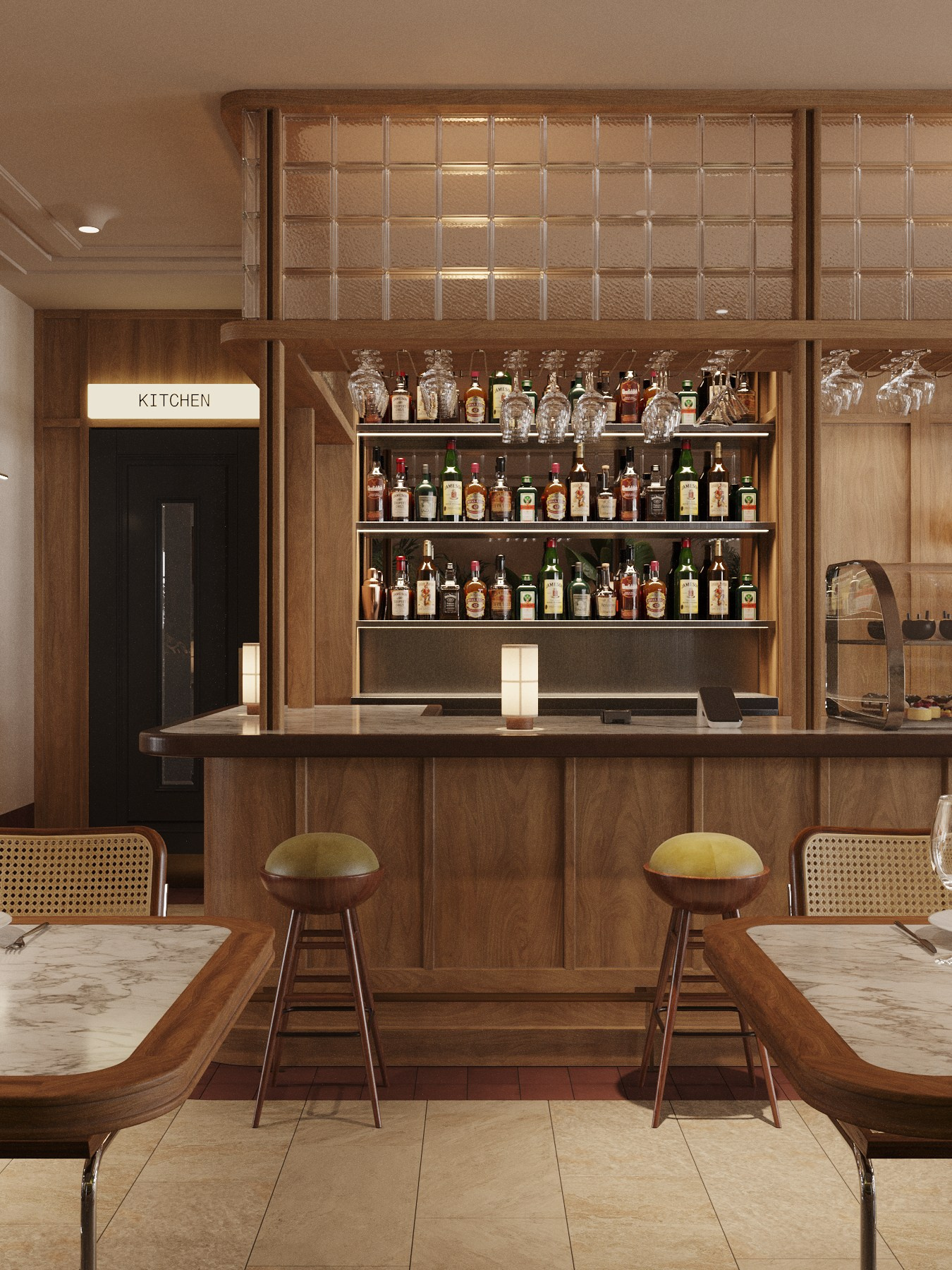 КУРИЦА ИЛИ РЫБА / семейный ресторан, 200 м². Rezells Architects — студия дизайна жилых и коммерческих интерьеров