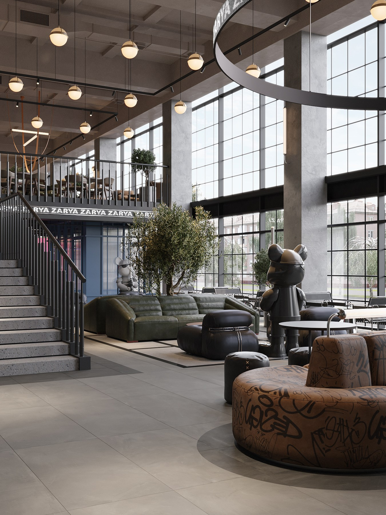 ХОЛЛ КРК «ЗАРЯ» / кинотеатр, 650 м². Rezells Architects — студия дизайна жилых и коммерческих интерьеров